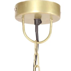 vidaXL Iluminación-Lámpara colgante redonda 25 W latón 48 cm E27