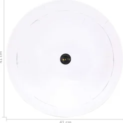 vidaXL Lámpara colgante vintage 25 W blanca redonda 41 cm E27 Blanco Sale