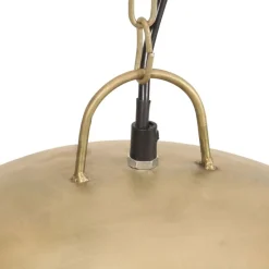 vidaXL Iluminación-Lámpara colgante vintage redonda 25 W latón 41 cm E27