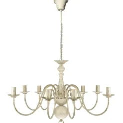vidaXL Iluminación-Lámpara de araña antique metal 8 bombillas E14