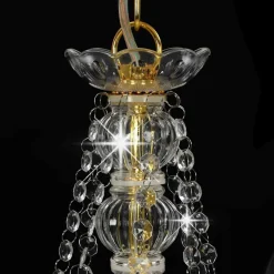 vidaXL Iluminación-Lámpara de araña con cuentas 8 bombillas E14