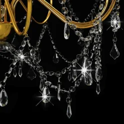 vidaXL Iluminación-Lámpara de araña con cuentas 8 bombillas E14
