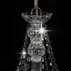 vidaXL Iluminación-Lámpara de araña con cuentas 8 bombillas E14