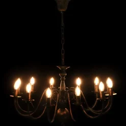 vidaXL Iluminación-Lámpara de araña antiguo 12 bombillas E14