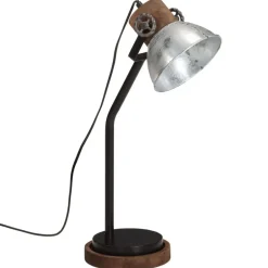 vidaXL Lámpara de escritorio vintage 25 W E27 18x18x60 cm Plateado