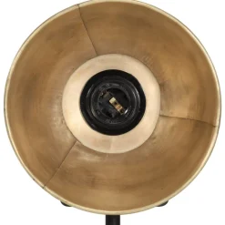 vidaXL Iluminación-Lámpara de escritorio latón vintage 25 W E27 17x17x50 cm