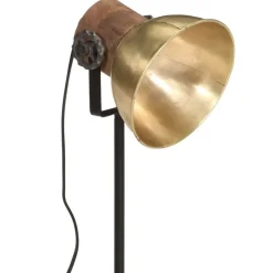 vidaXL Iluminación-Lámpara de escritorio latón vintage 25 W E27 17x17x50 cm