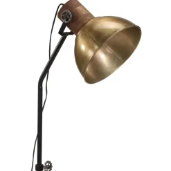 vidaXL Iluminación-Lámpara de escritorio latón vintage 25 W E27 30x30x100-150 cm