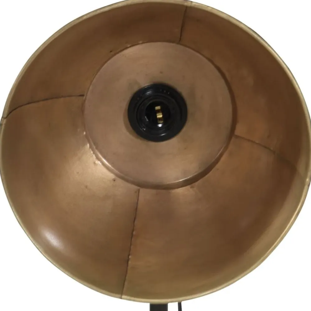 vidaXL Iluminación-Lámpara de escritorio latón vintage 25 W E27 30x30x100-150 cm