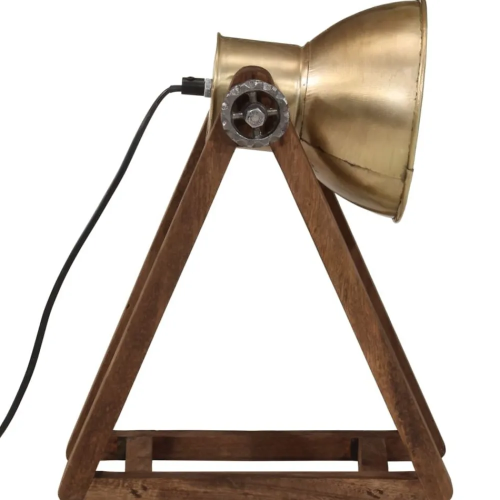 vidaXL Iluminación-Lámpara de escritorio latón vintage 25 W E27 30x17x40 cm
