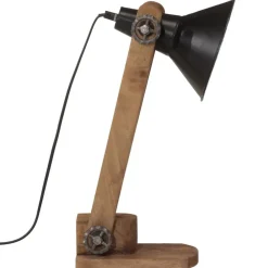 vidaXL Iluminación-Lámpara de escritorio negra 25 W E27 23x13x52 cm