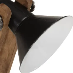 vidaXL Iluminación-Lámpara de escritorio negra 25 W E27 23x13x52 cm