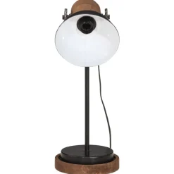 vidaXL Lámpara de escritorio negra 25 W E27 17x17x50 cm Negro Best