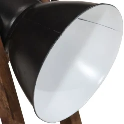 vidaXL Iluminación-Lámpara de escritorio negra 25 W E27 30x17x40 cm