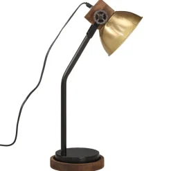 vidaXL Iluminación-Lámpara de escritorio latón vintage 25 W E27 18x18x60 cm