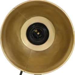 vidaXL Iluminación-Lámpara de escritorio latón vintage 25 W E27 18x18x60 cm