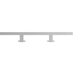 vidaXL Iluminación-Lámpara de espejo LED blanco cálido 13 W 3000 K 80 cm