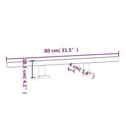 vidaXL Iluminación-Lámpara de espejo LED blanco cálido 13 W 3000 K 80 cm