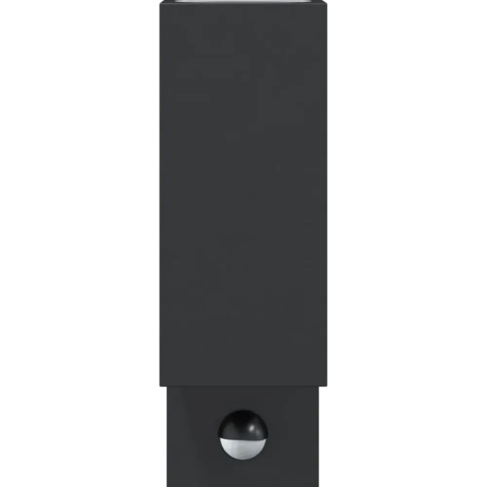 vidaXL Lámpara de exterior con sensor aluminio fundido a presión negro Hot