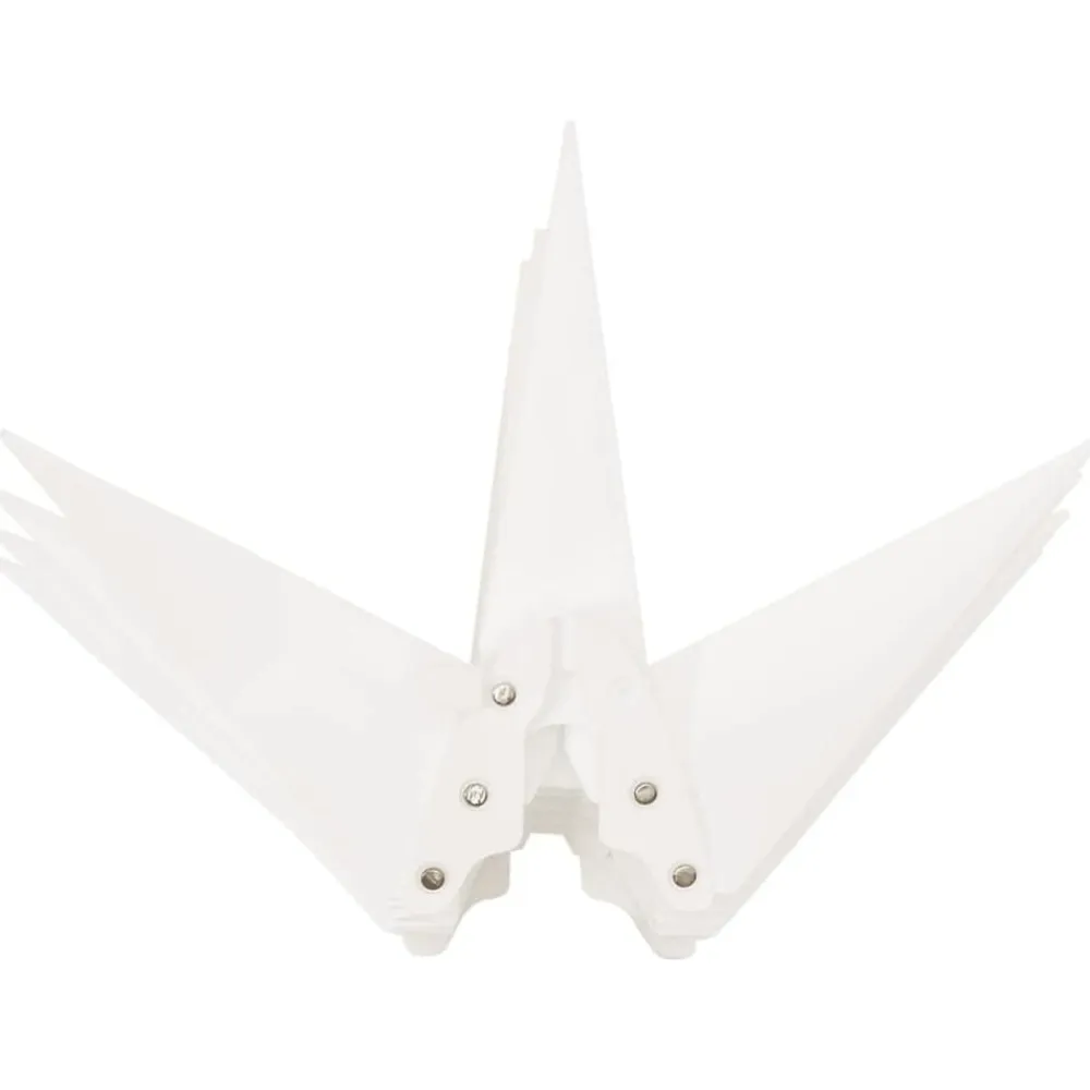 vidaXL Decoración-Lámpara de Navidad LED y estaca de tierra plegable blanca 57 cm