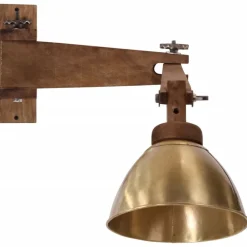 vidaXL Iluminación-Lámpara de pared 25 W E27 latón vintage