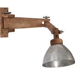 vidaXL Lámpara de pared 25 W E27 plateado vintage Clearance