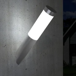 vidaXL Iluminación-Lámpara de pared acero inoxidable impermeable 60 W