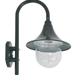 vidaXL Iluminación-Lámpara de pared de jardín aluminio E27 42 cm