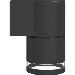 vidaXL Iluminación-Lámpara de pared de exterior aluminio fundido negro