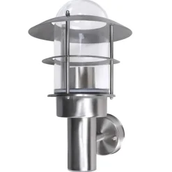 vidaXL Lámpara de pared de exterior de acero inoxidable Clearance
