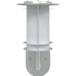 vidaXL Iluminación-Lámpara de pared de exterior con sensor acero inoxidable
