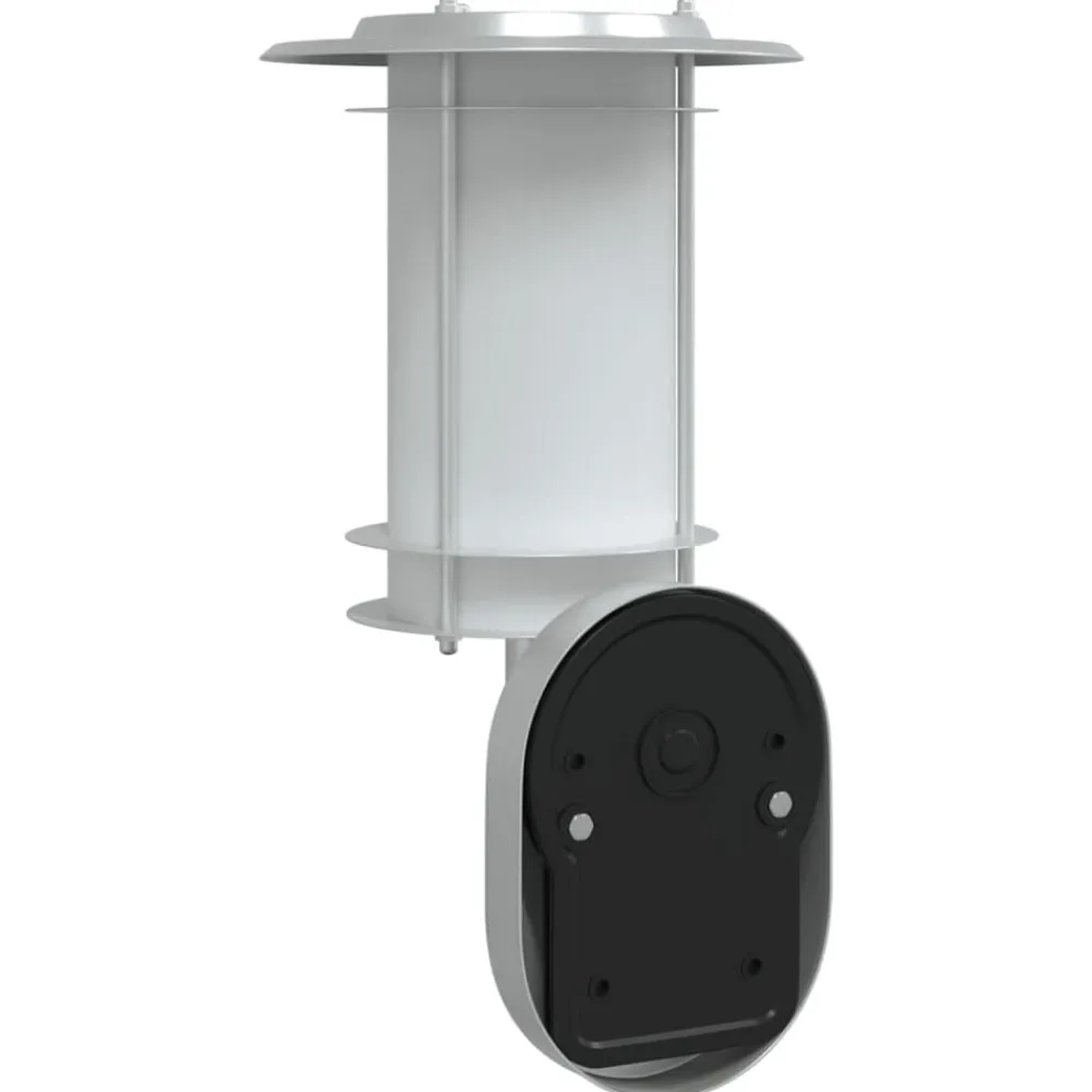 vidaXL Iluminación-Lámpara de pared de exterior con sensor acero inoxidable