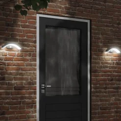 vidaXL Iluminación-Lámpara de pared de exterior LED aluminio fundido