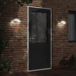 vidaXL Iluminación-Lámpara de pared de exterior LED aluminio fundido