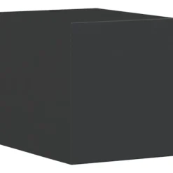 vidaXL Lámpara de pared de exterior aluminio fundido negro
