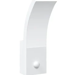 vidaXL Lámpara de pared de exterior LED con sensor aluminio Blanco Online