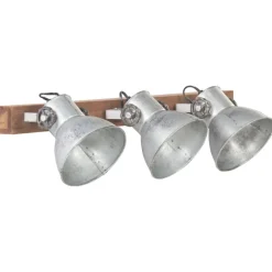 vidaXL Lámpara de pared industrial 65x25 cm E27 Plateado Online