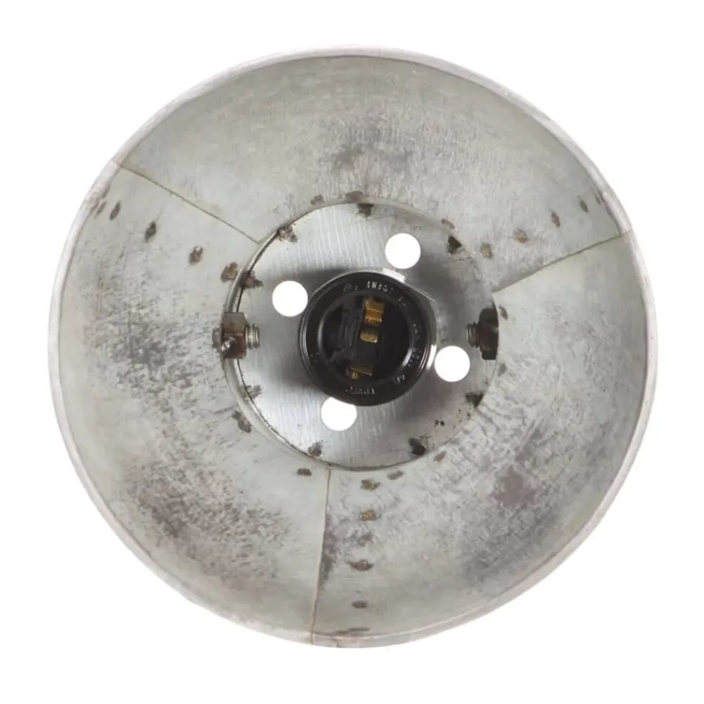 vidaXL Lámpara de pared industrial 65x25 cm E27 Plateado Online