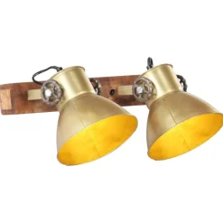 vidaXL Iluminación-Lámpara de pared industrial latón 45x25 cm E27