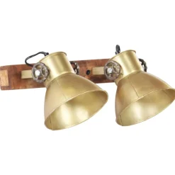 vidaXL Iluminación-Lámpara de pared industrial latón 45x25 cm E27
