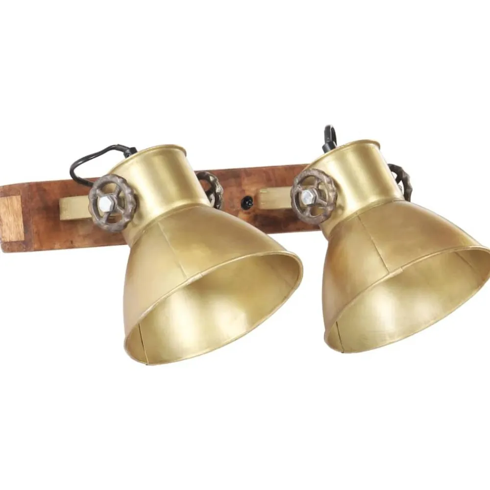 vidaXL Iluminación-Lámpara de pared industrial latón 45x25 cm E27