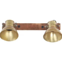 vidaXL Iluminación-Lámpara de pared industrial latón 45x25 cm E27