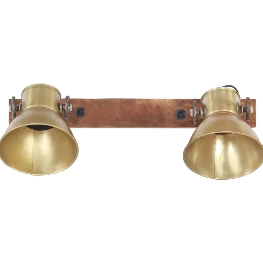 vidaXL Iluminación-Lámpara de pared industrial latón 45x25 cm E27