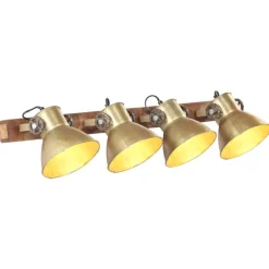 vidaXL Iluminación-Lámpara de pared industrial latón 90x25 cm E27