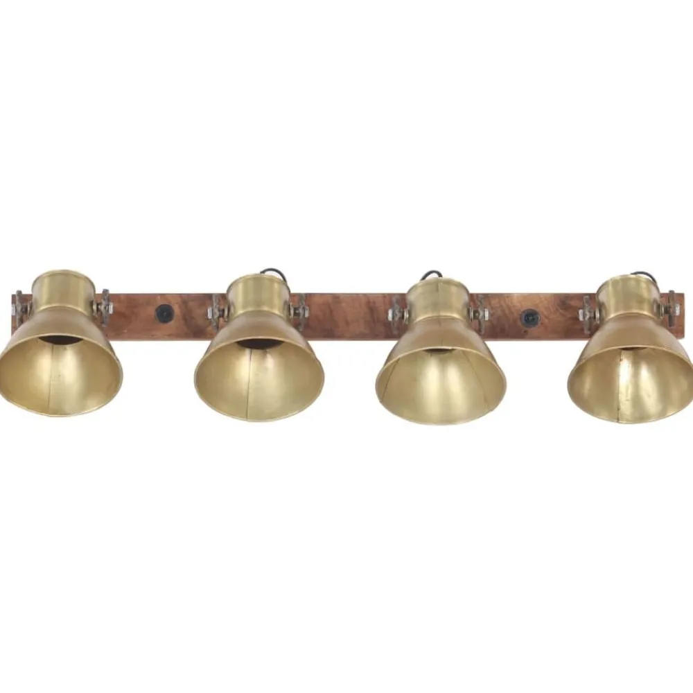 vidaXL Iluminación-Lámpara de pared industrial latón 90x25 cm E27