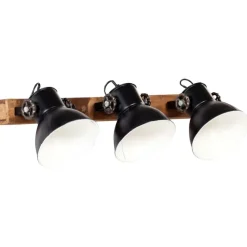 vidaXL Iluminación-Lámpara de pared industrial negra 65x25 cm E27