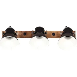 vidaXL Iluminación-Lámpara de pared industrial negra 65x25 cm E27