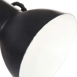vidaXL Iluminación-Lámpara de pared industrial negra 65x25 cm E27