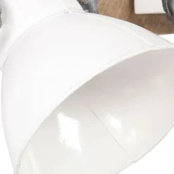 vidaXL Lámpara de pared industrial blanca 90x25 cm E27 Blanco Sale