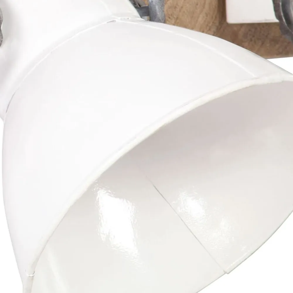 vidaXL Lámpara de pared industrial blanca 90x25 cm E27 Blanco Sale